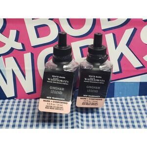 BBW Gingham Legend WARM & COMFORTING New Fragrance Wallflower 2 Refills